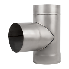 Stainless tee 90°, diameter 110mm, thickness 0.8mm